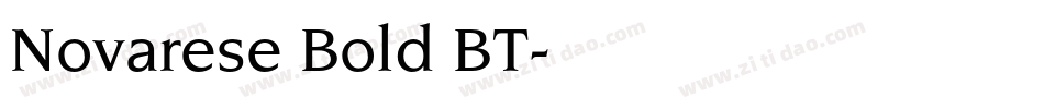 Novarese Bold BT字体转换